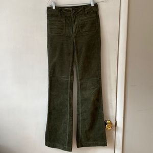 Anthropologie Pilcro bootcut velvet pants
